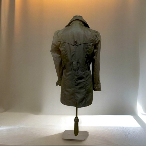 Miss London Size Small Button down Black lightweight trench jacket - Picture 2 of 13